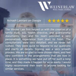 Weiner Law Client Testimonial From Avinash Lakhiani
