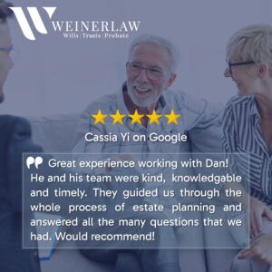 Weiner Law Client Testimonial From Cassia Yi