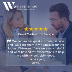 Weiner Law Client Testimonial From David Martinez