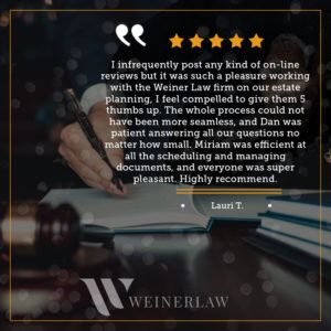 Your Trusted Advisors: Weiner Law's Guidance In Probate Matters